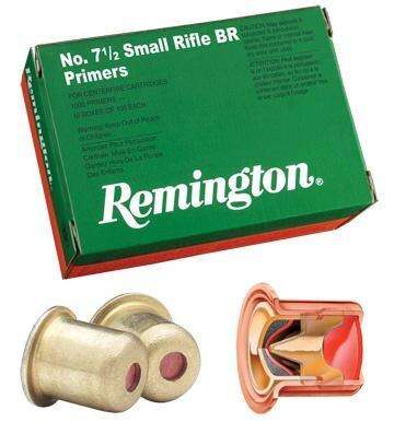 Ammunition Remington Ready Series REMINGTON PRIMER 7-1/2 SMALL RIFLE BENCH REST 1000/CT