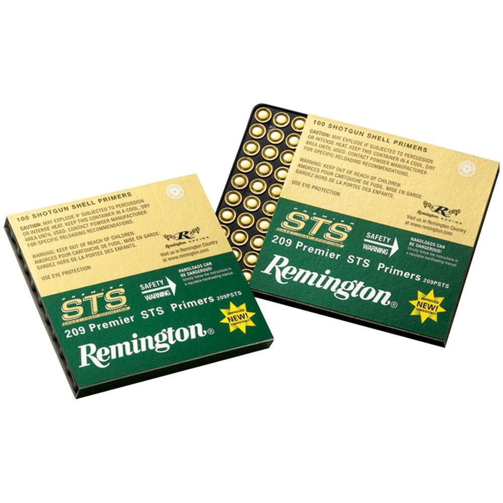Ammunition Remington Ready Series REMINGTON PRIMER #209 PREMIER STS 100/CT CLAM PACK