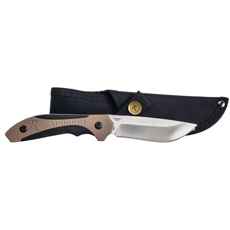 Knives Remington Ready Series REMINGTON SPORTSMAN SKINNER TAN/BLK MOLDED HANDLE 8inW/ SHEATH KNIFE • Model: Ready Series