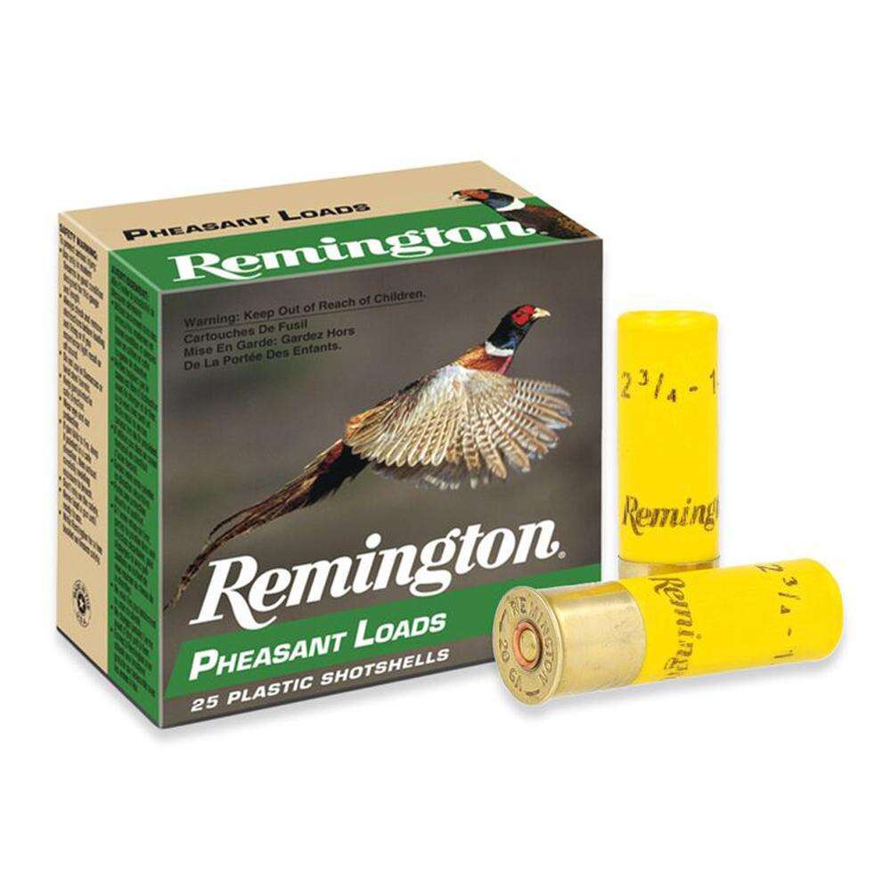 Ammunition Remington Ready Series 20Gauge REMINGTON PHEASANT LOADS 20GA 2-3/4IN 1OZ 6 AMMO 25RD