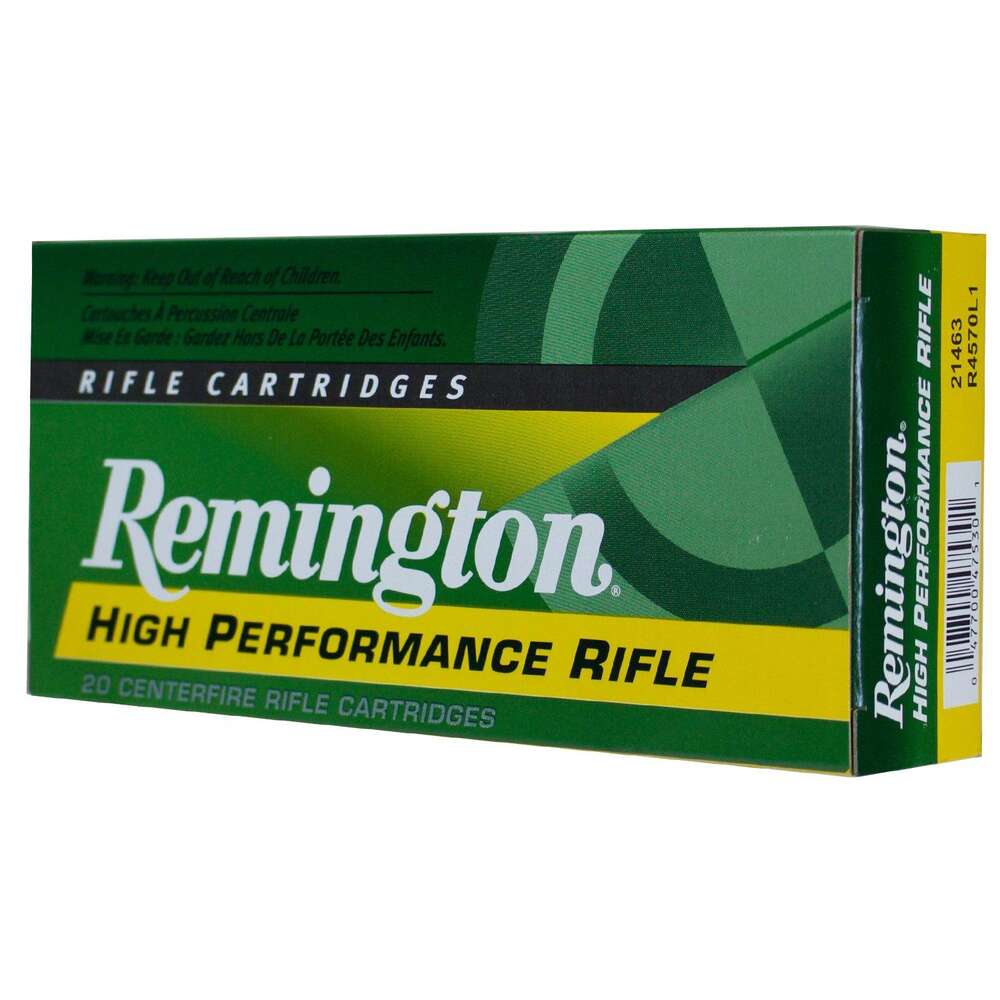 Ammunition Remington Ready Series 45 70GOVT REMINGTON HIGH PERFORMANCE 45-70 GOVT (FULL PRESSURE) 300GR SJHP AMMO 20RD