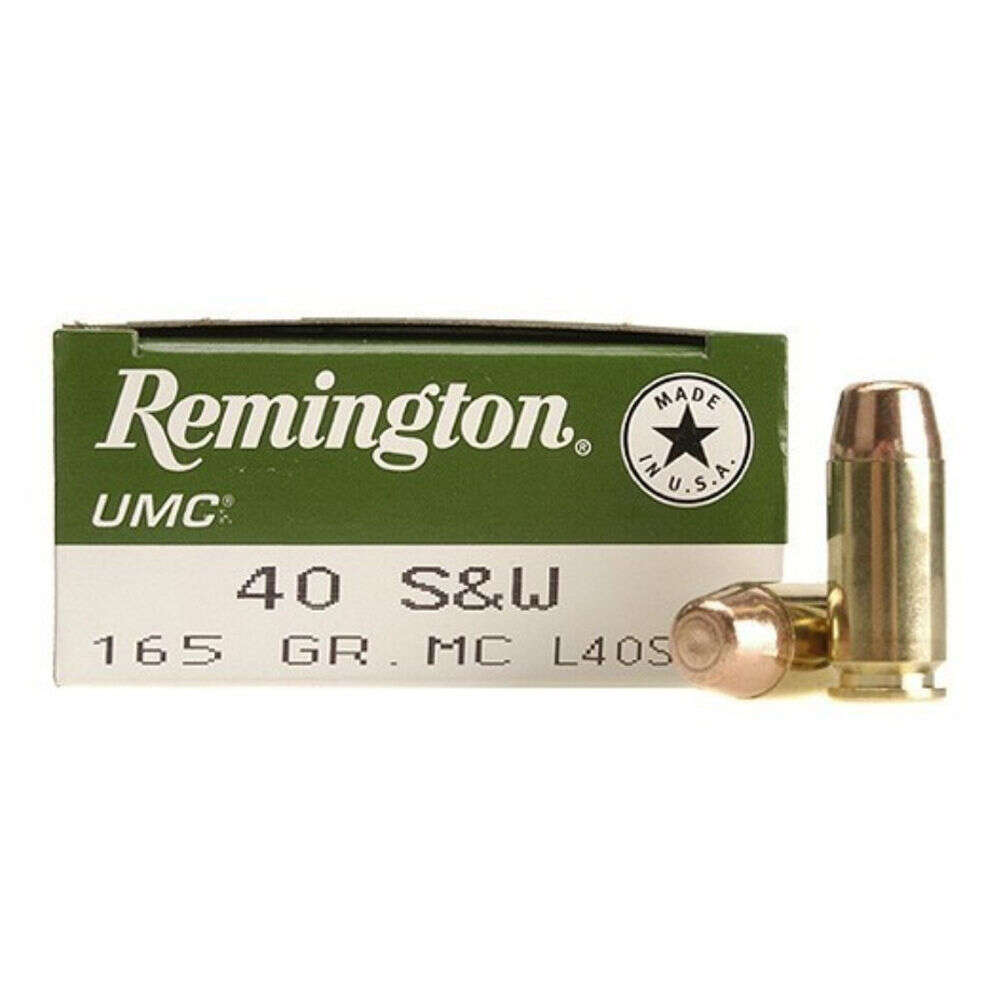 Cleaning Equipment Remington Ready Series REMINGTON UMC 40 S&W 165GR FMJ AMMO 50RD