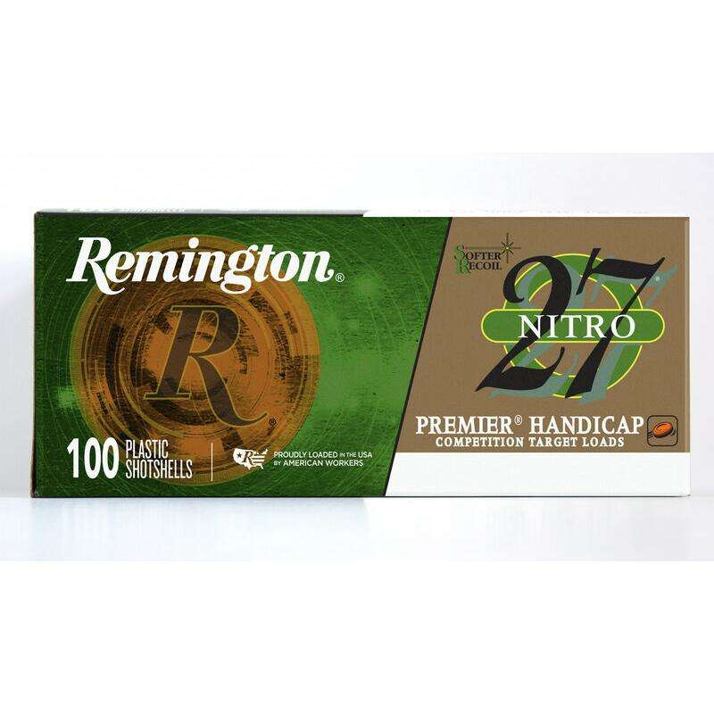 Ammunition Remington Ready Series 12Gauge REMINGTON PREMIER NITRO 27 TARGET 12GA 2-3/4IN 1-1/8OZ 8 AMMO 100RD (2BXCS)