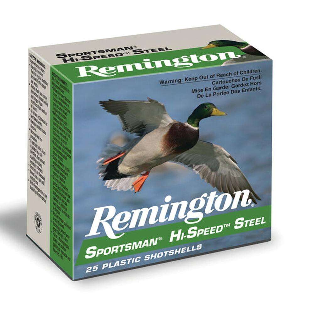 Ammunition Remington Ready Series 12Gauge REMINGTON SPORTSMAN HI-SPEED STEEL LOADS 12GA 2-3/4IN 1OZ 7 AMMO 25RD