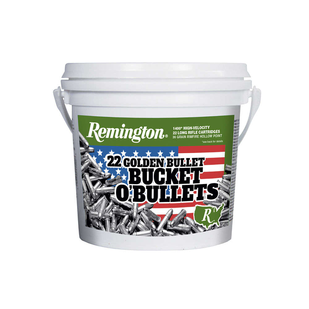 Ammunition Remington 4.50" 22LR AMMO 22LR 36GR HP 1400RD BUCKET