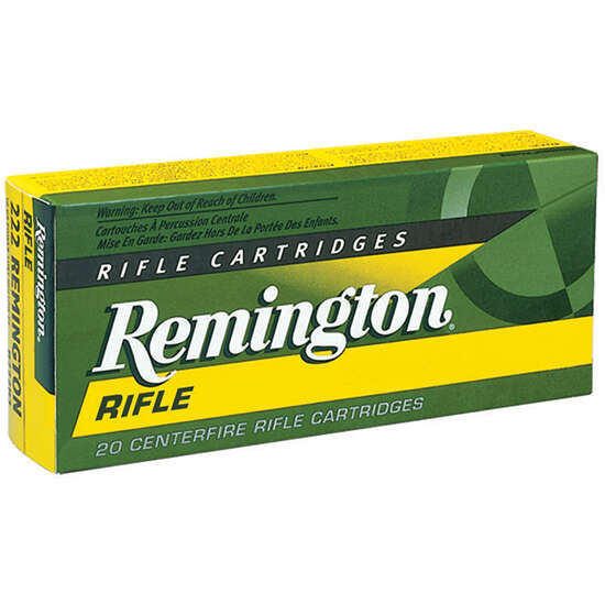 Ammunition Remington Core Lokt 22 250 REM 22-250 55GR PSP 20/200