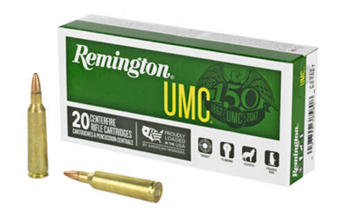 Ammunition Remington UMC 22 250 REM UMC 22-250 50GR HP 20/200