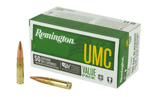 Ammunition Remington UMC 300Blackout REM UMC 300BLK 220GR 50/400