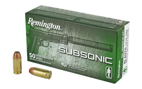 Ammunition Remington Subsonic 45ACP REM SUBSONIC 45ACP 230GR 50/500