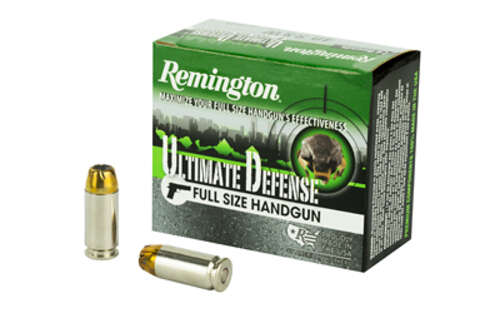 Ammunition Remington Ultimate Defense 40SW REM ULT DEF 40SW 165GR BJHP 20/500