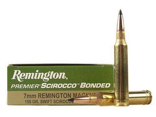 Ammunition Remington Premier Scirocco Bonded 7mmRemMag REM SWIFT SCR 7MM 150GR 20/200