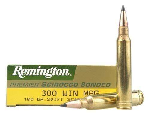 Ammunition Remington Premier Scirocco Bonded 300WinMag REM SWIFT SCR 300WIN 180GR 20/200