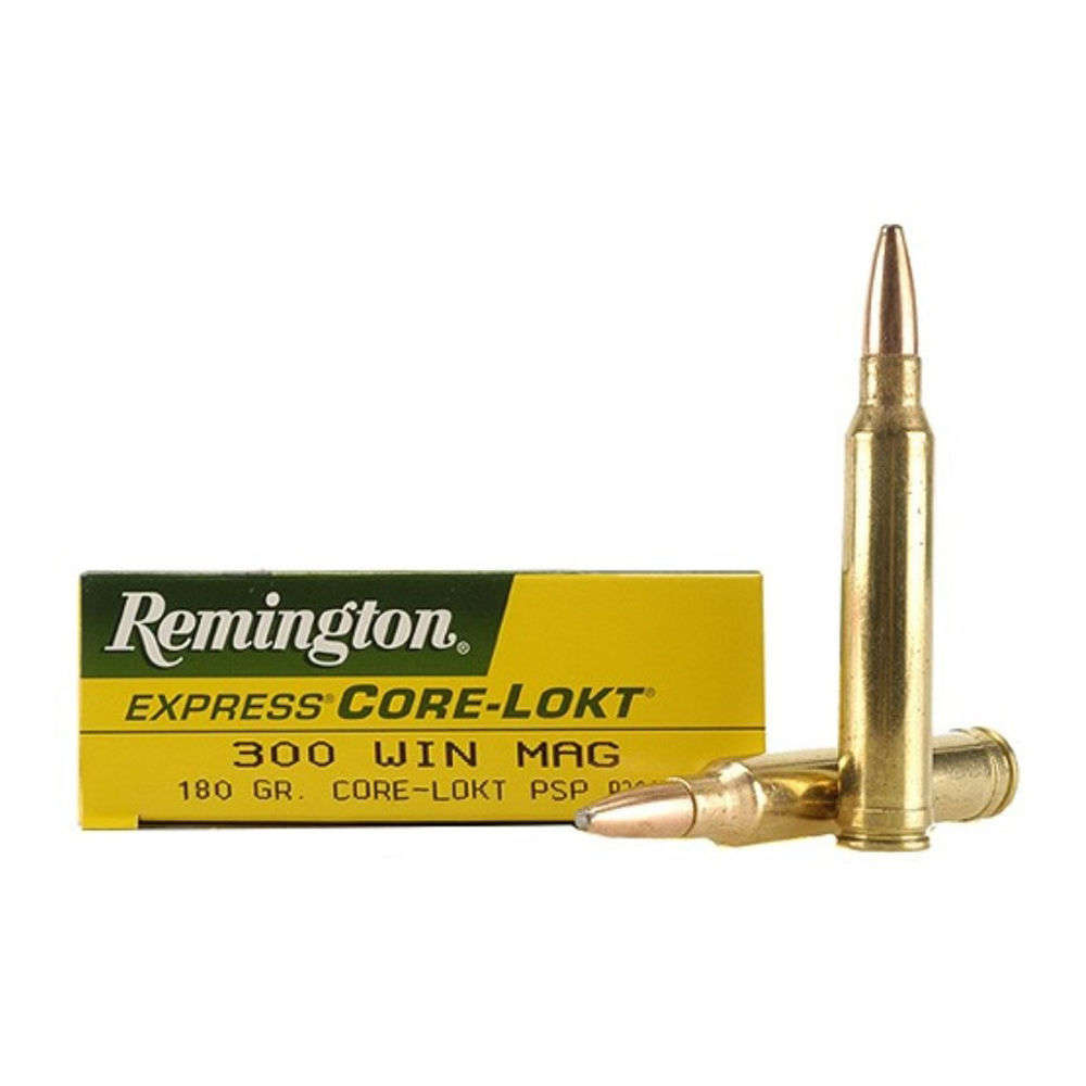 Ammunition Remington Core Lokt 300WinMag REM 300WIN 180GR PSP CL 20/200