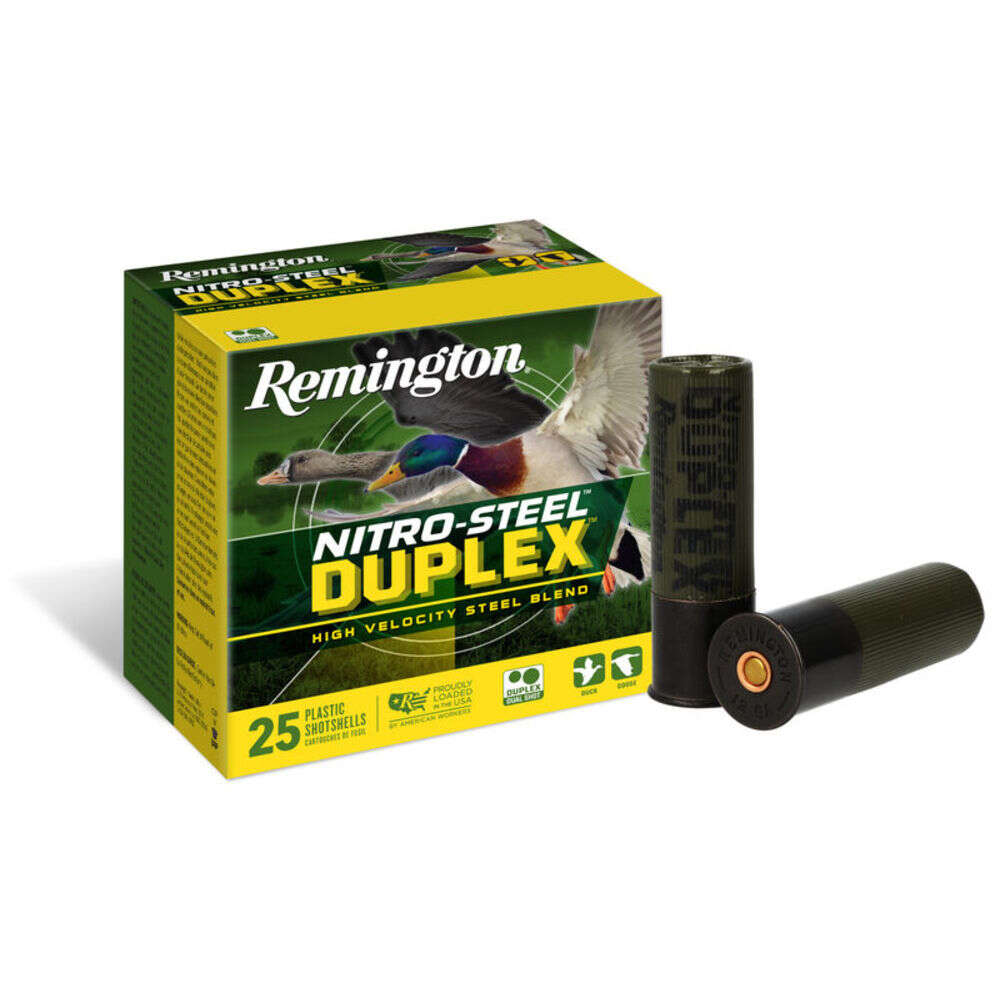 Ammunition Remington Nitro Steel Duplex 12Gauge REM NTRO STL DPLX 12GA #2/4 STEEL