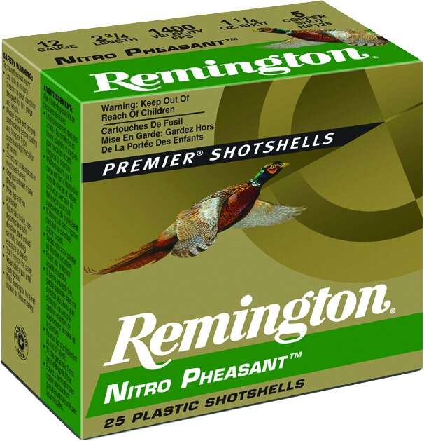 Ammunition Remington 1 1/4 oz 12Gauge REM 28620 NP124 NTR PHSNT 12 2.75 4SHT  11/4 25/10 • Model: 1 1/4 oz