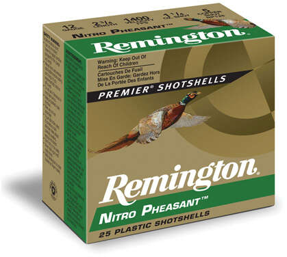 Ammunition Remington 1 1/4 oz 12Gauge REM 28622 NP125 NTR PHSNT 12 2.75 5SHT  11/4 25/10