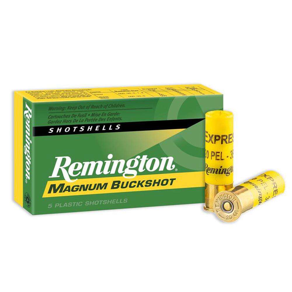 Ammunition Remington 8 Pellets 20Gauge REM 26877 20B315B    20   3BK  BUCK           15/5