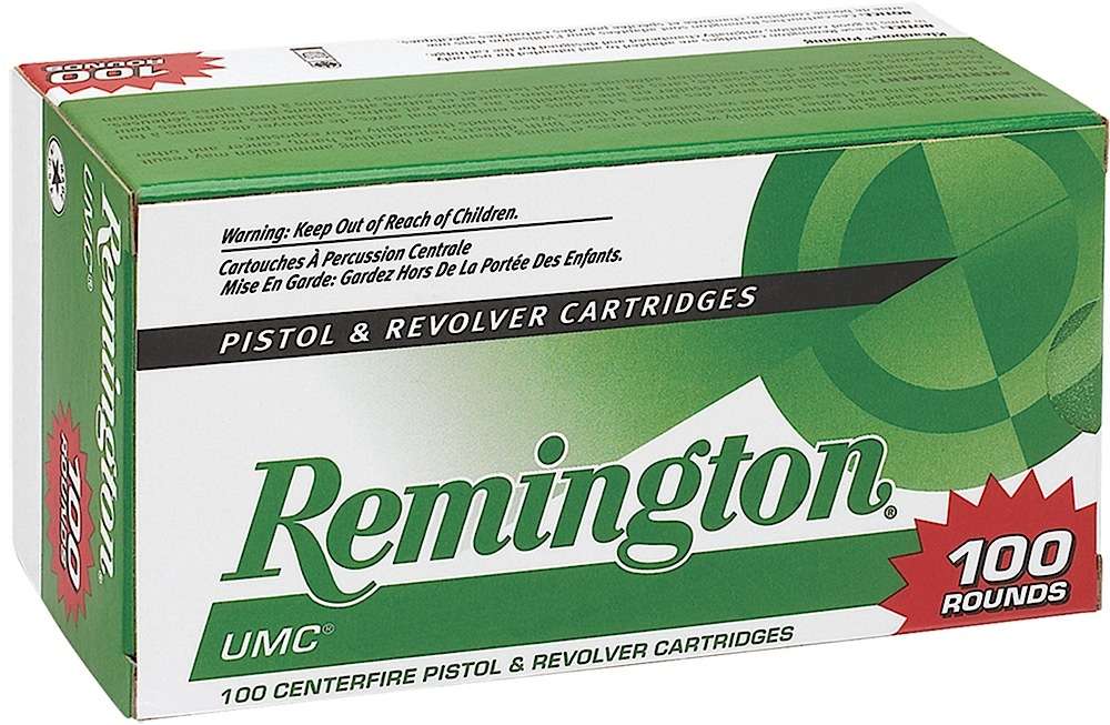 Ammunition Remington 392 ft lbs 40SW REM 23795 L40SW3B   UMC 40S VP     180MC     100/6