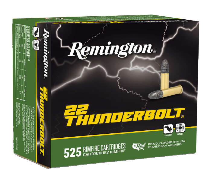 Ammunition Remington 22LR REM*R21271  BF525 22LR THUNDERBOLT 40GR     525/12 • Model: 