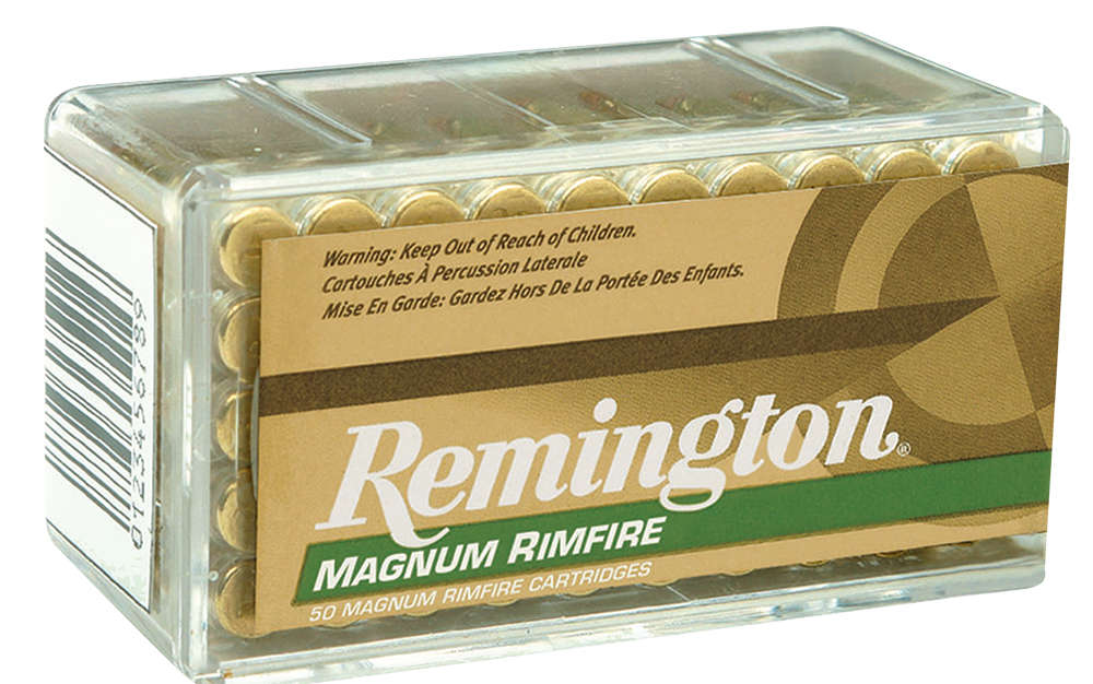 Ammunition Remington 324 ft lbs 22WMR REM 21170 R22M1    22WMR 40 JHP              50/40