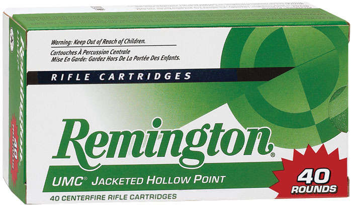 Ammunition Remington 1599 ft lbs 22 250 REM 23769 L22503B   UMC 22250  VP  45 JHP    40/10