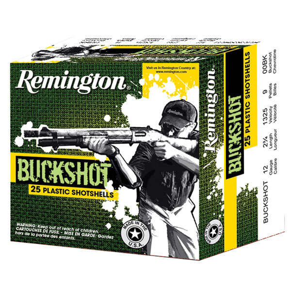 Ammunition Remington 12 Pellets 12Gauge REM 20622 12B0       12     0  BUCK           5/50