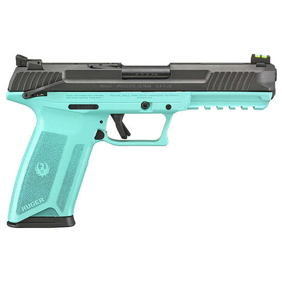 Handguns Ruger ZPAP M85 5.7x28mm RUG 57 5.7X28MM 5 TURQUOISE FRAME • Model: ZPAP M85