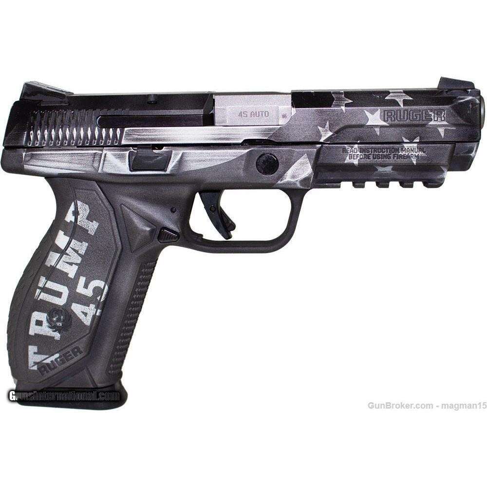 Handguns Ruger Ready Series 45ACP RUGER AMERICAN PISTOL TRUMP MOD .45 AUTO 4.2 BBL 10RD