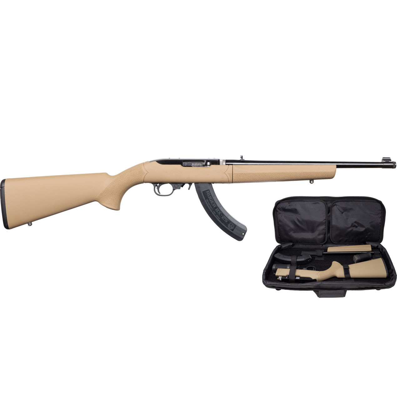 Rifles Long Guns Ruger 10/22 22LR RUG 10/22-TD 22LR TAN 25RD DE • Model: 10/22