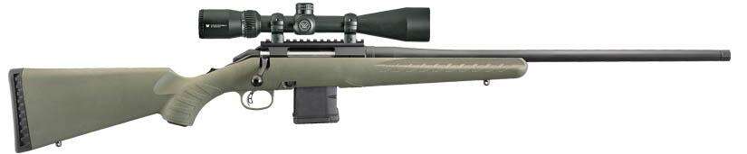 Rifles Long Guns Ruger American Predator Rifle 204Ruger AMER PREDATOR 204RUG SCPE 10RD • 26952|MOSS GREEN|VORTEX PKG