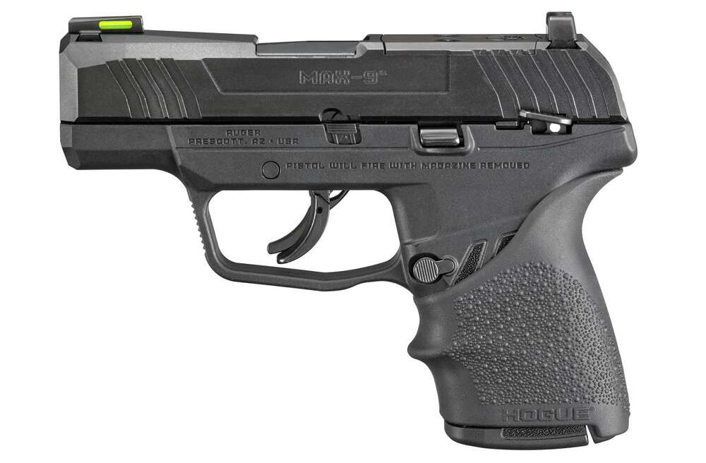 Handguns Ruger Max 9 9mm MAX-9 9MM BLK 10+1 HOGUE MASS • 3502|H0GUE SLEEVE|MASS COMPLY