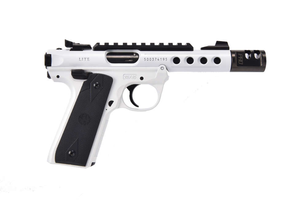 Handguns Ruger Mark IV 22/45 Lite 22LR MKIV 22/45 LT 22 STORM TROOPER • 43950 TANDEMKROSS COMPENSATOR