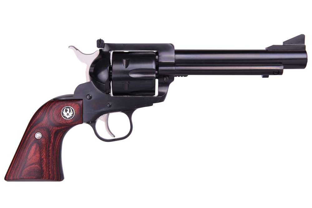 Handguns Ruger Blackhawk Flattop 357Magnum|9mm FLATTOP 357/9MM BL/WD 5.5" AS • 5246 MID-SIZE FRAME/WOOD GRIPS