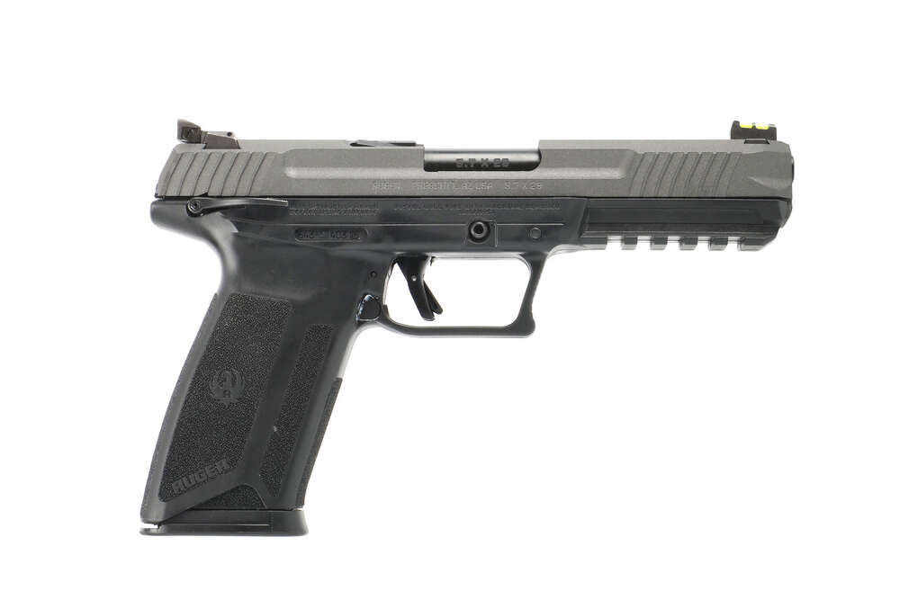 Handguns Ruger Ruger 57 Pistol 5.7x28mm RUGER-57 5.7X28 COB/BK 5" 20+1 • 16407 | BLACK W/COBALT SLIDE