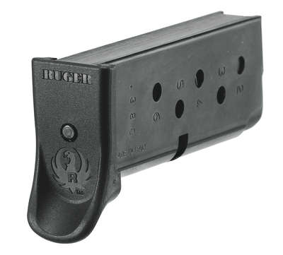 Magazines Ruger 380ACP MAG RUGER LCP 380ACP 6RD BL W/EXT