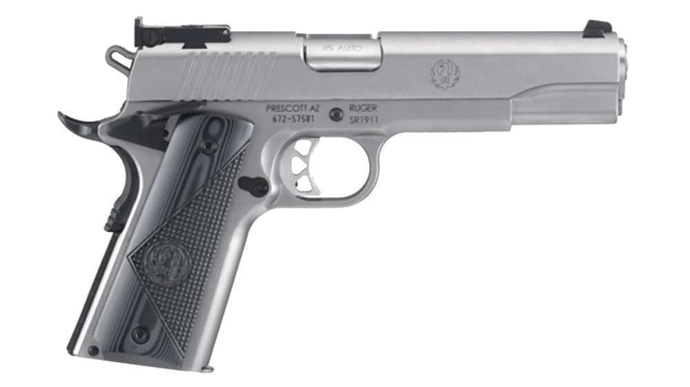 Handguns Ruger SR1911 45ACP RUGER SR1911 TRGT 45ACP 5" STS 8RD • Model: SR1911