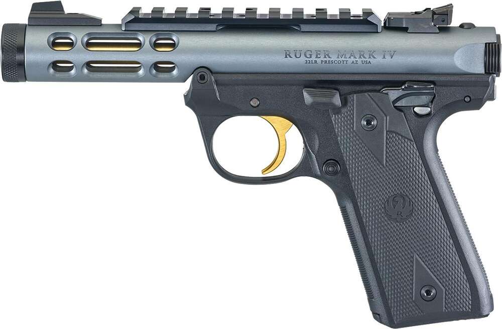 Handguns Ruger Mark IV Lite 22LR RUGER MRK IV LITE 22LR 4.4" GRY TB • Model: Mark IV Lite