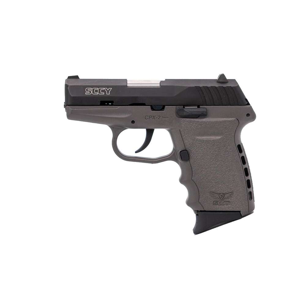 Handguns SCCY Ready Series 9mm SCCY CPX2 9mm BLK Slide S-GRY Grip - No External Safety 10RD Mag Gen 3