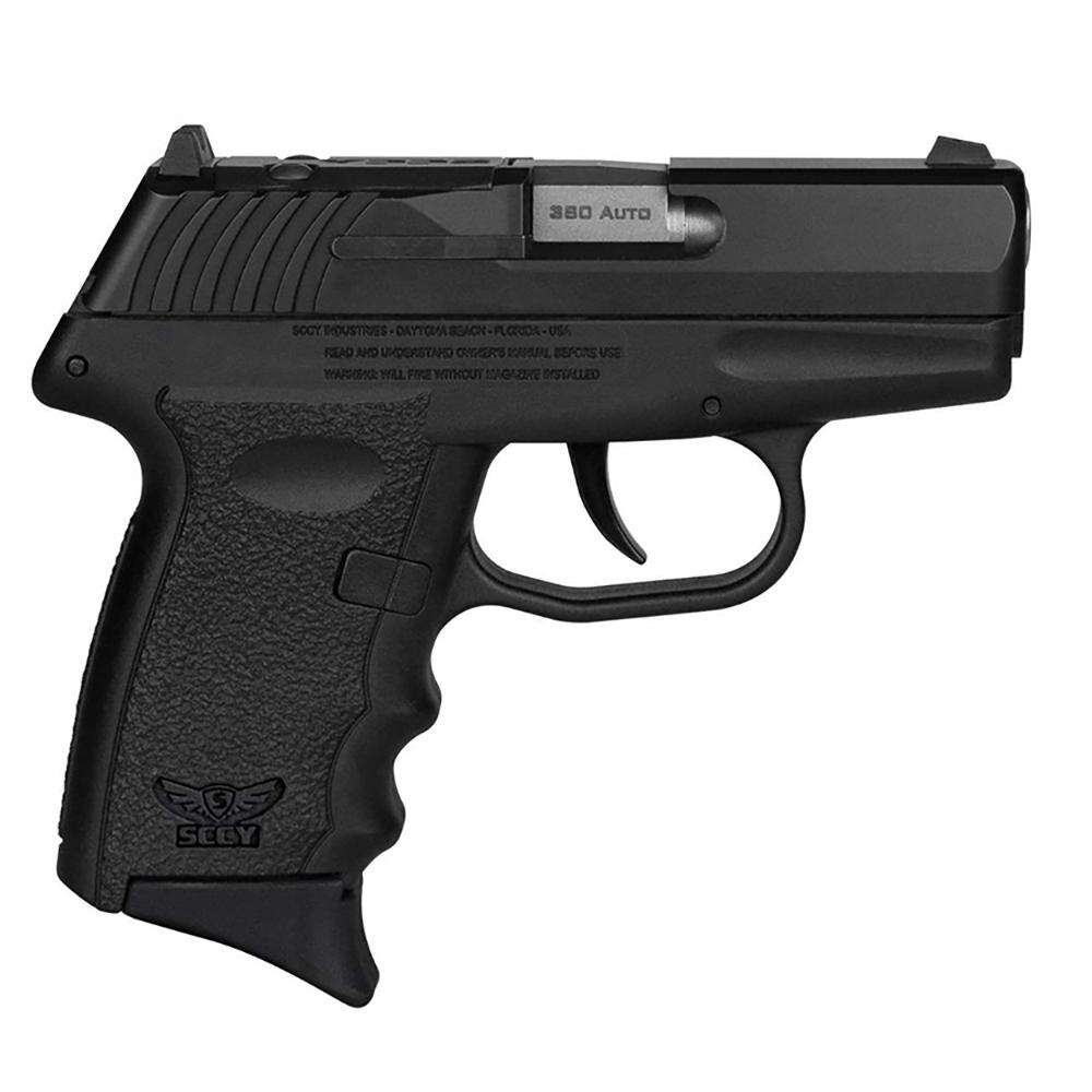 Handguns SCCY Ready Series SCCY .380 10Rd Mag No External Safety Blk Slide Blk Frame Red Dot Rdy