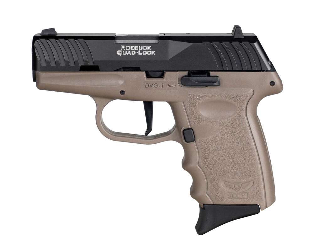 Handguns SCCY DVG 1 9mm DVG-1 9MM BK/FDE 10+1 NO SFTY •  • Model: DVG-1