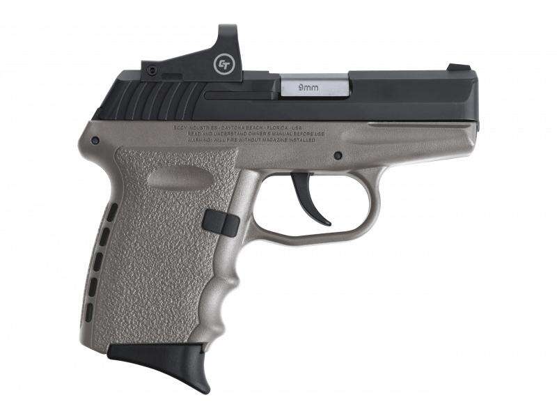 Handguns SCCY 3.10" 9mm SCCY CPX-2CBSGRDE         9MM RDDOT 10R NS BLK/SGR • Model: 3.10"