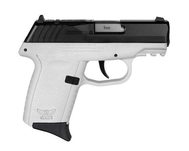 Handguns SCCY 3.10" 9mm SCCY CPX-2CBWTRDRG3       9MM 3.1  10R NS  BLK/WHT • Model: 3.10"