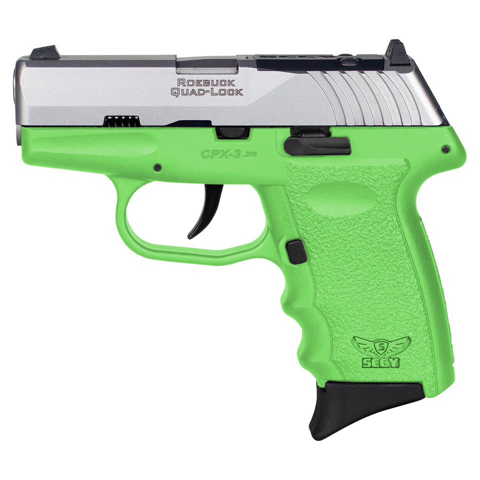 Handguns SCCY 2.96" 380ACP SCCY CPX-3TTLGRDRG3       380 2.96 10R NS  TT/LIME • Model: 2.96"