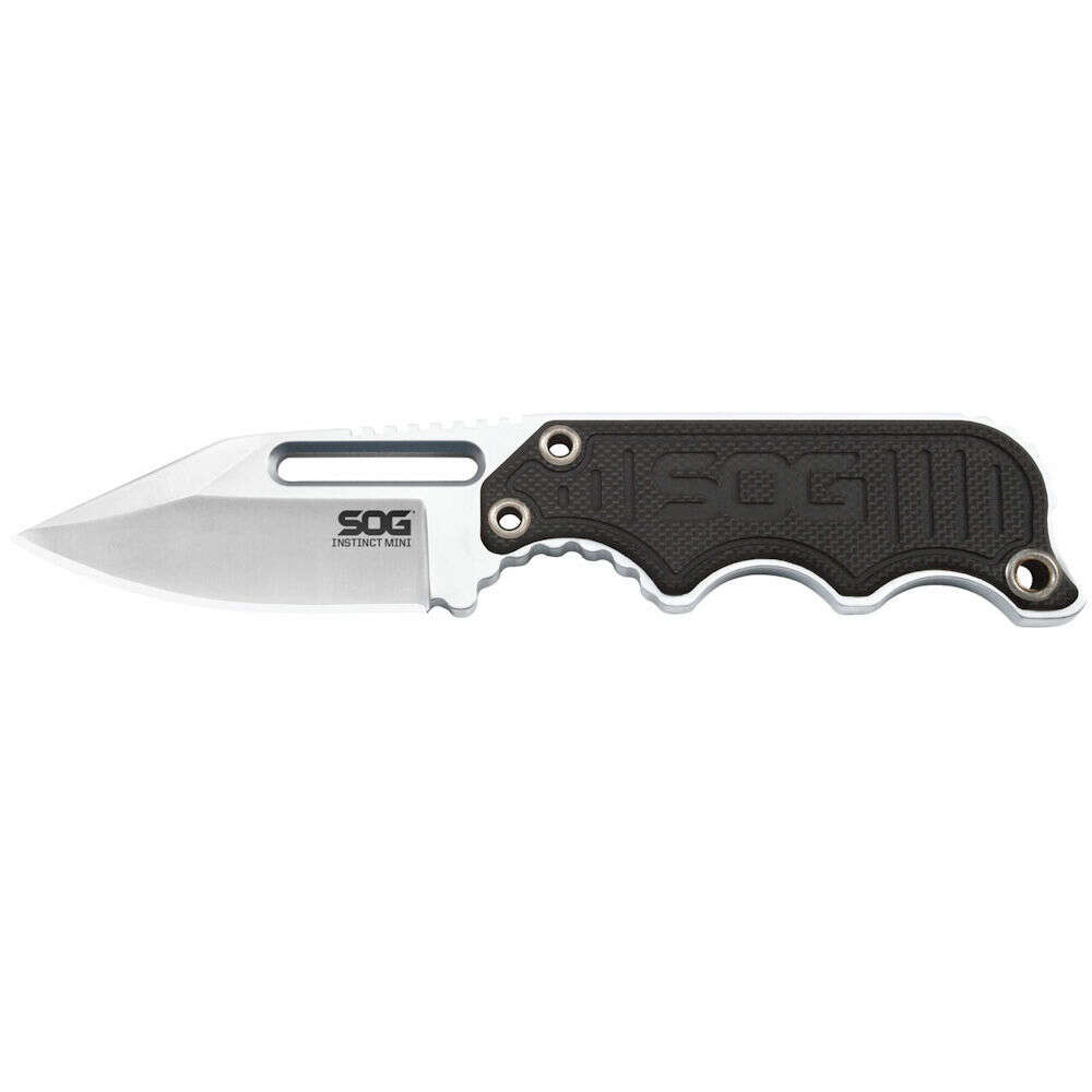 Knives SOG 4.50" INSTINCT MINI G10 HANDLE SATIN FXD BLD • Model: 4.50"