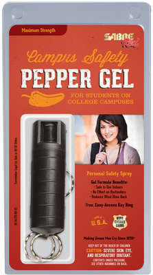 Non Lethal Defense Sabre Campus Safety Pepper Gel SABRE RED CAMPUS SAFETY PEPPER GEL K • Model: Campus Safety Pepper Gel