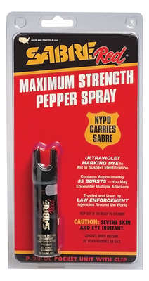 Non Lethal Defense Sabre SABRE RED POCKET W/CLIP US .75OZ • Model: 