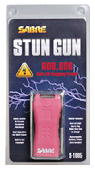 Non Lethal Defense Sabre SABRE MINI STUN 600 000 VOLTS PINK • Model: 