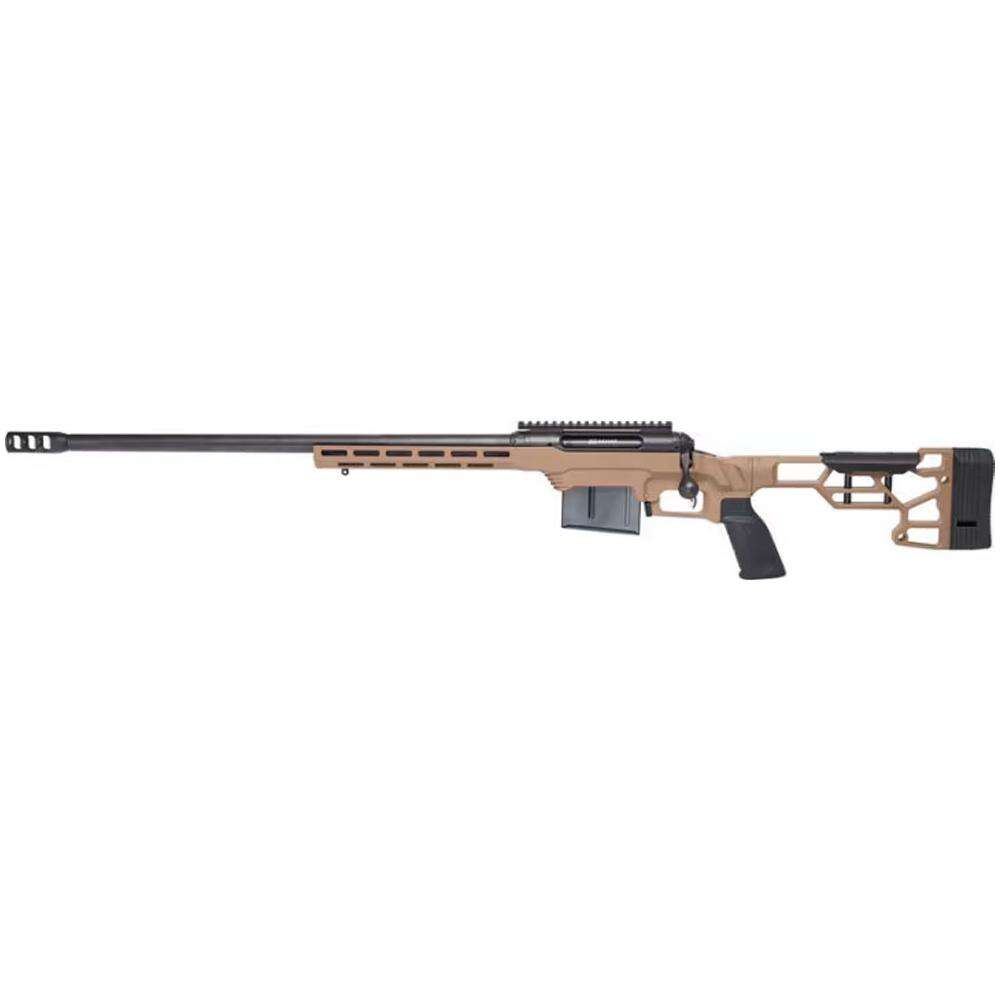 Rifles Long Guns Savage Ready Series Savge LH 6.5PRC Blt MDT LSSXLChas FDE Cera AdjComlop-20MOA-mzlbrk 10rdAICS