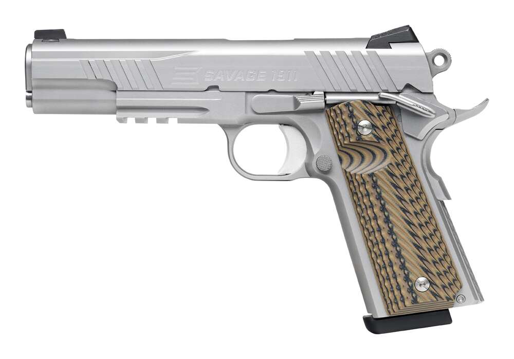 Handguns Savage Ready Series 45ACP SAVAGE 1911 GOVT STYLE RAIL GUN SEMI-AUTO 45 AUTO 8+1 STAINLESS