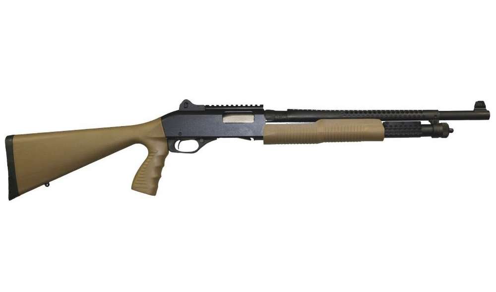 Rifles Long Guns Savage Stevens 320 Tactical 20Gauge 320 SEC 20/18.5 FDE PG • 19469 | HEAT SHIELD